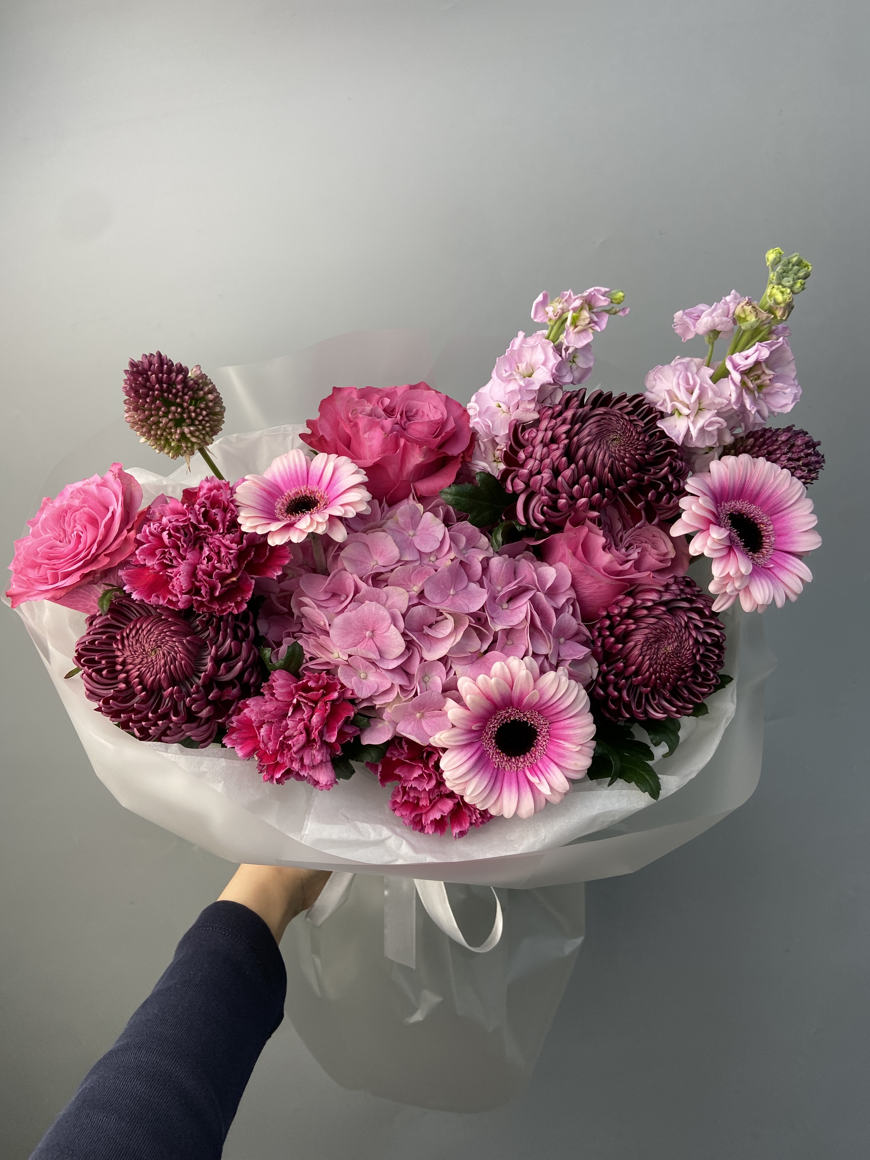 Собранный букет с доставкой по Астане