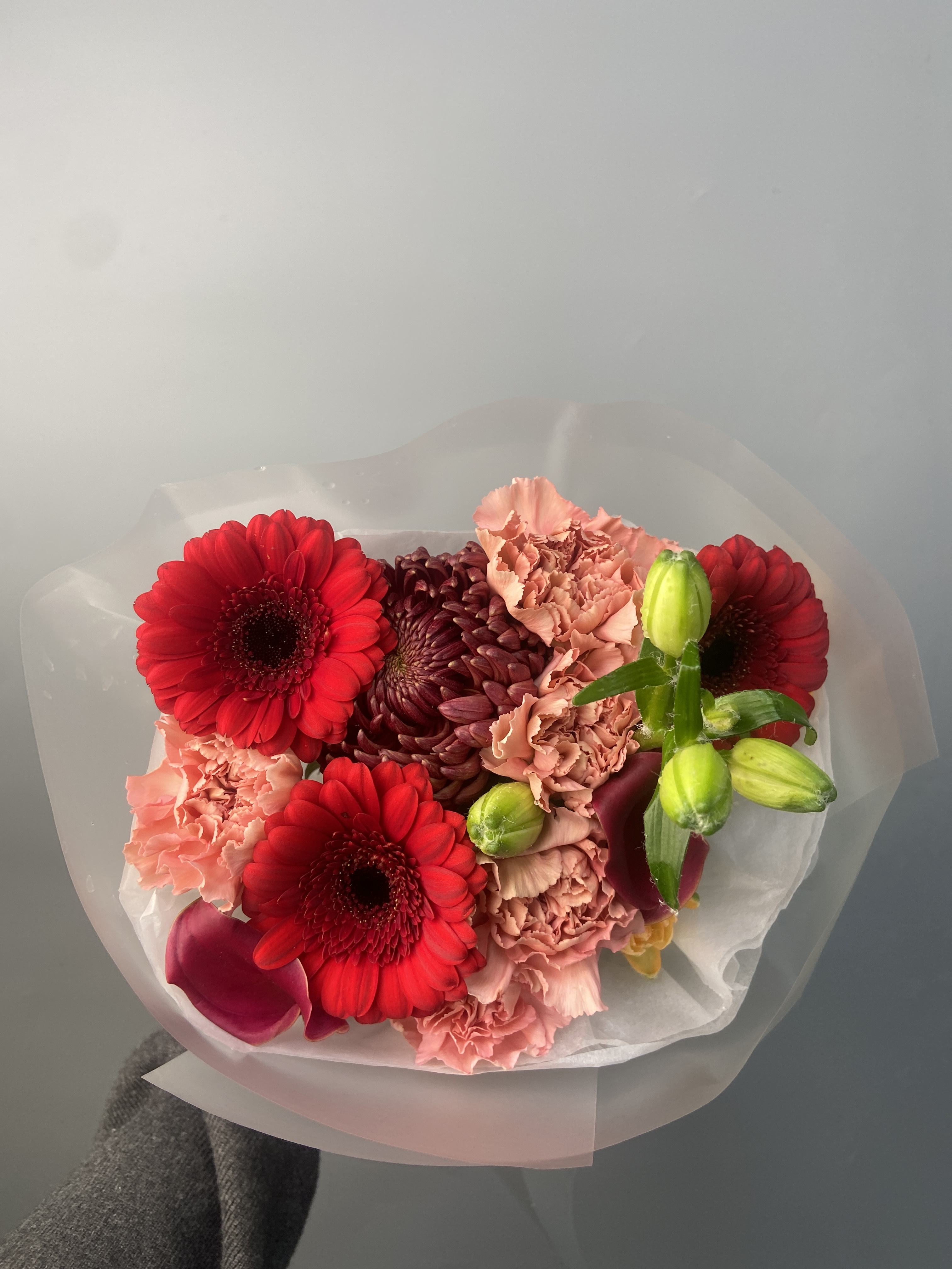 Собранный букет с доставкой по Астане