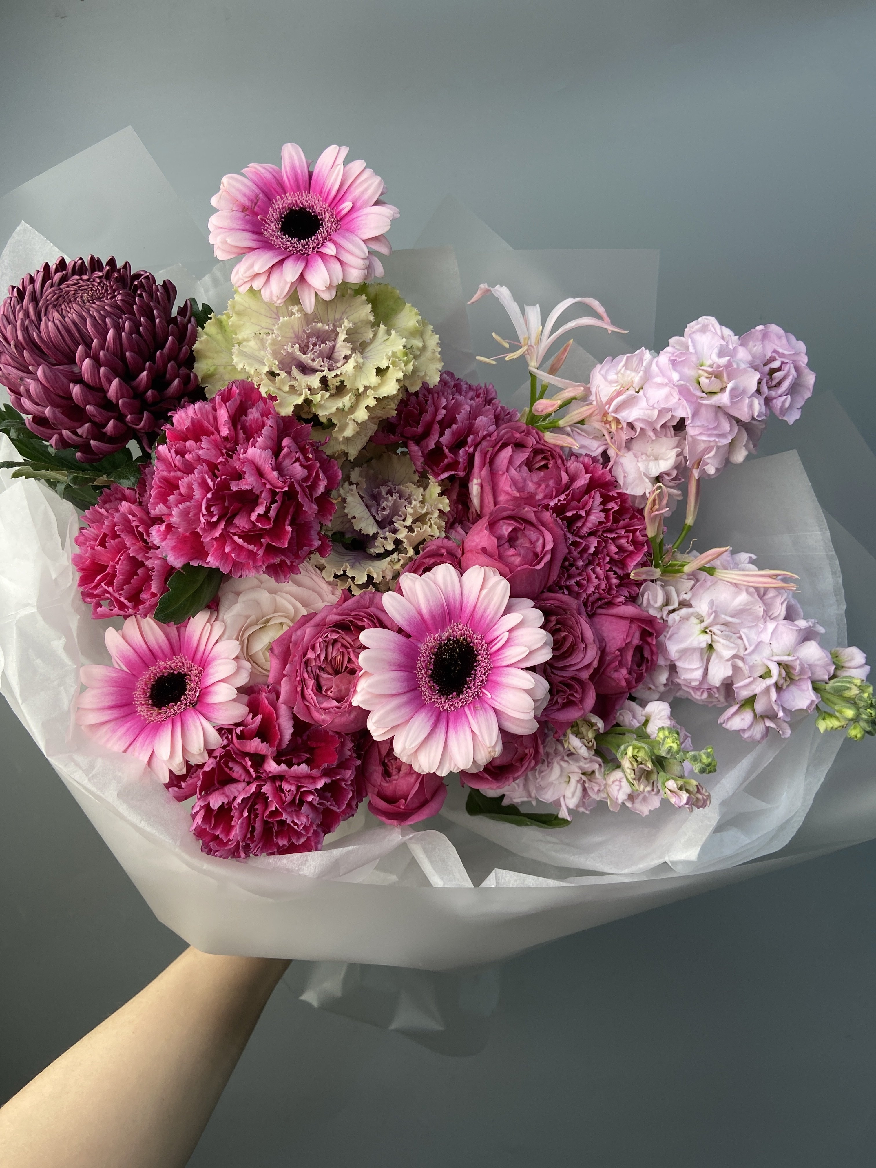 Собранный букет с доставкой по Астане