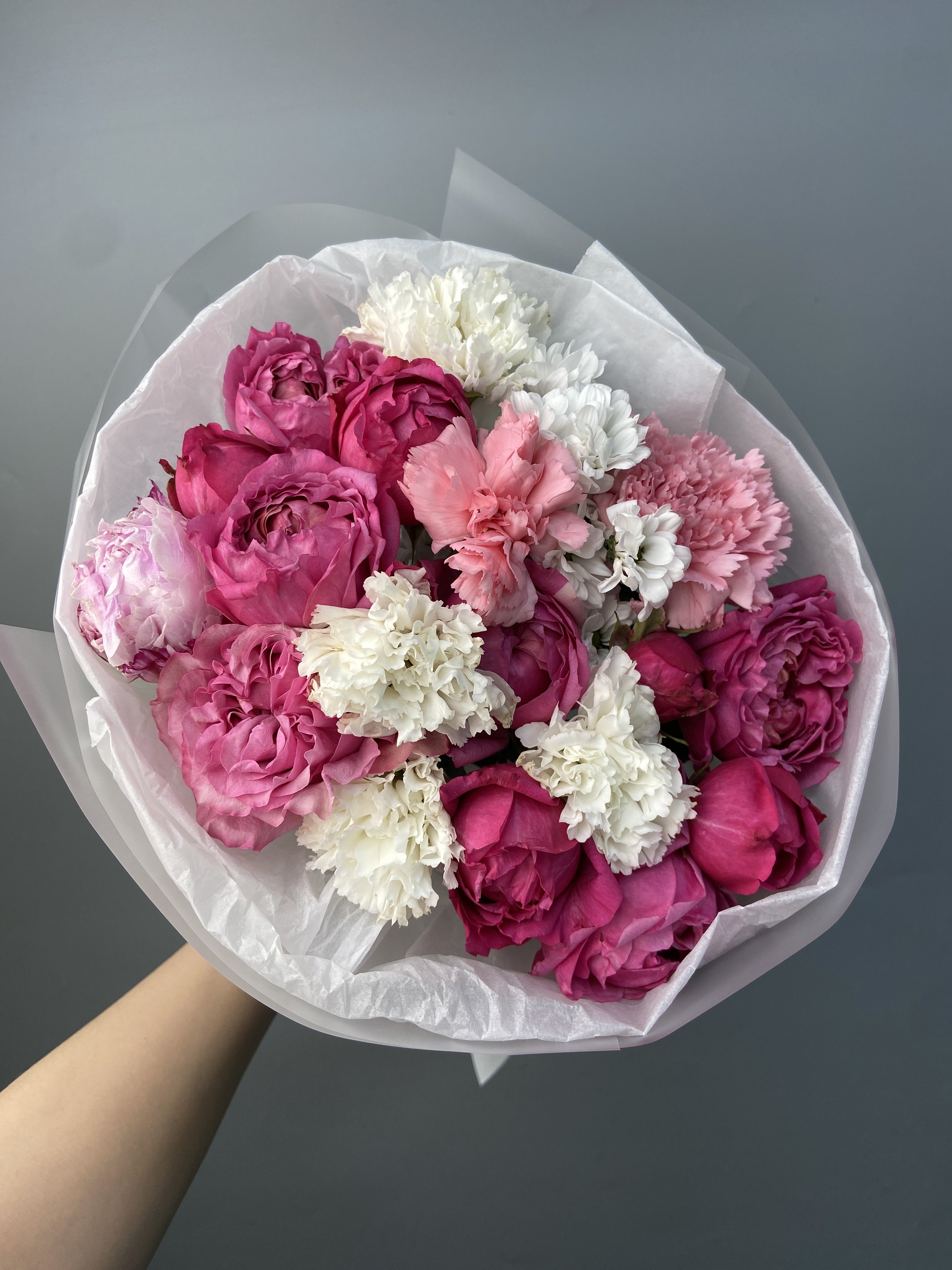 Собранный букет с доставкой по Астане