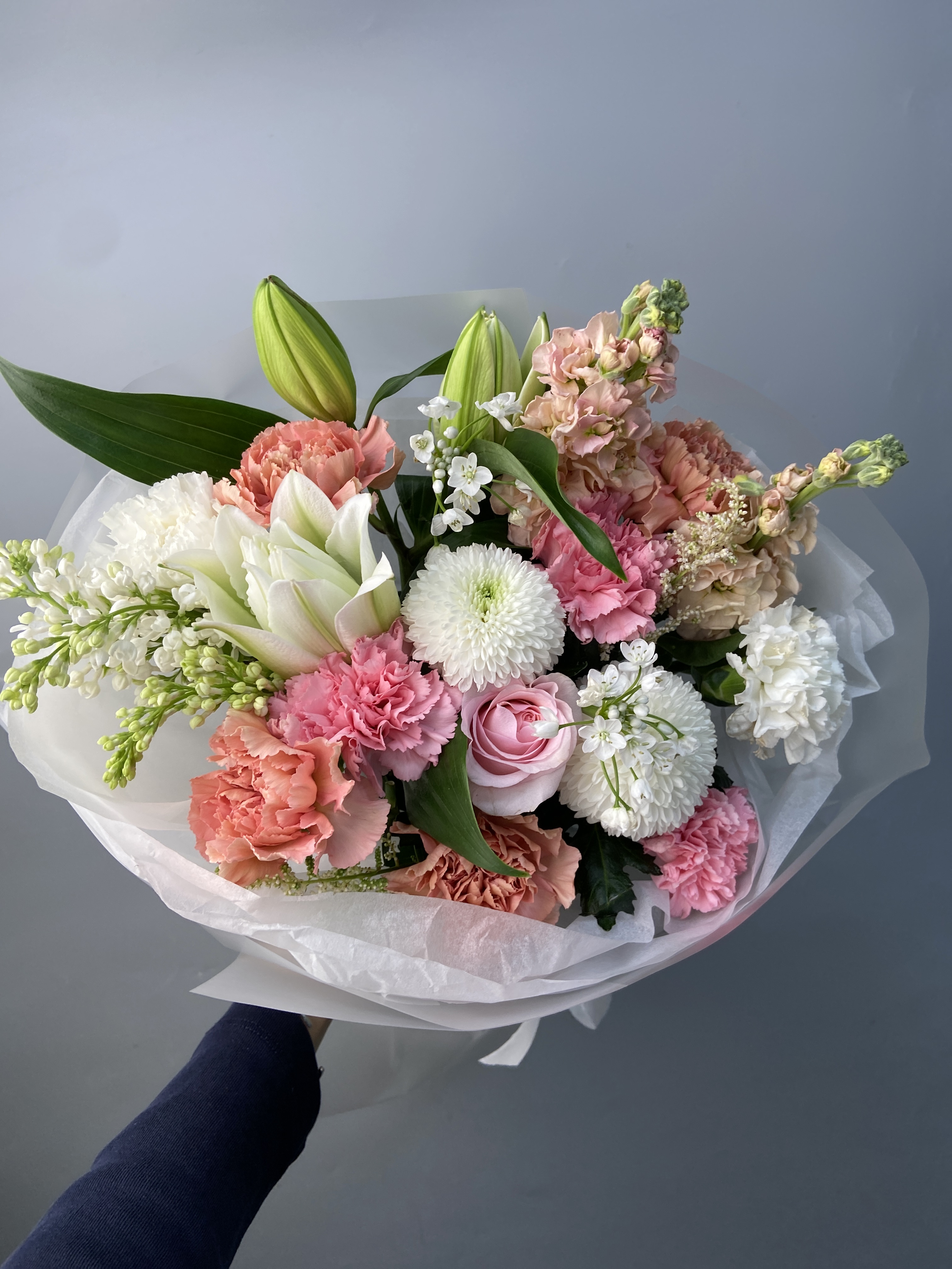 Собранный букет с доставкой по Астане