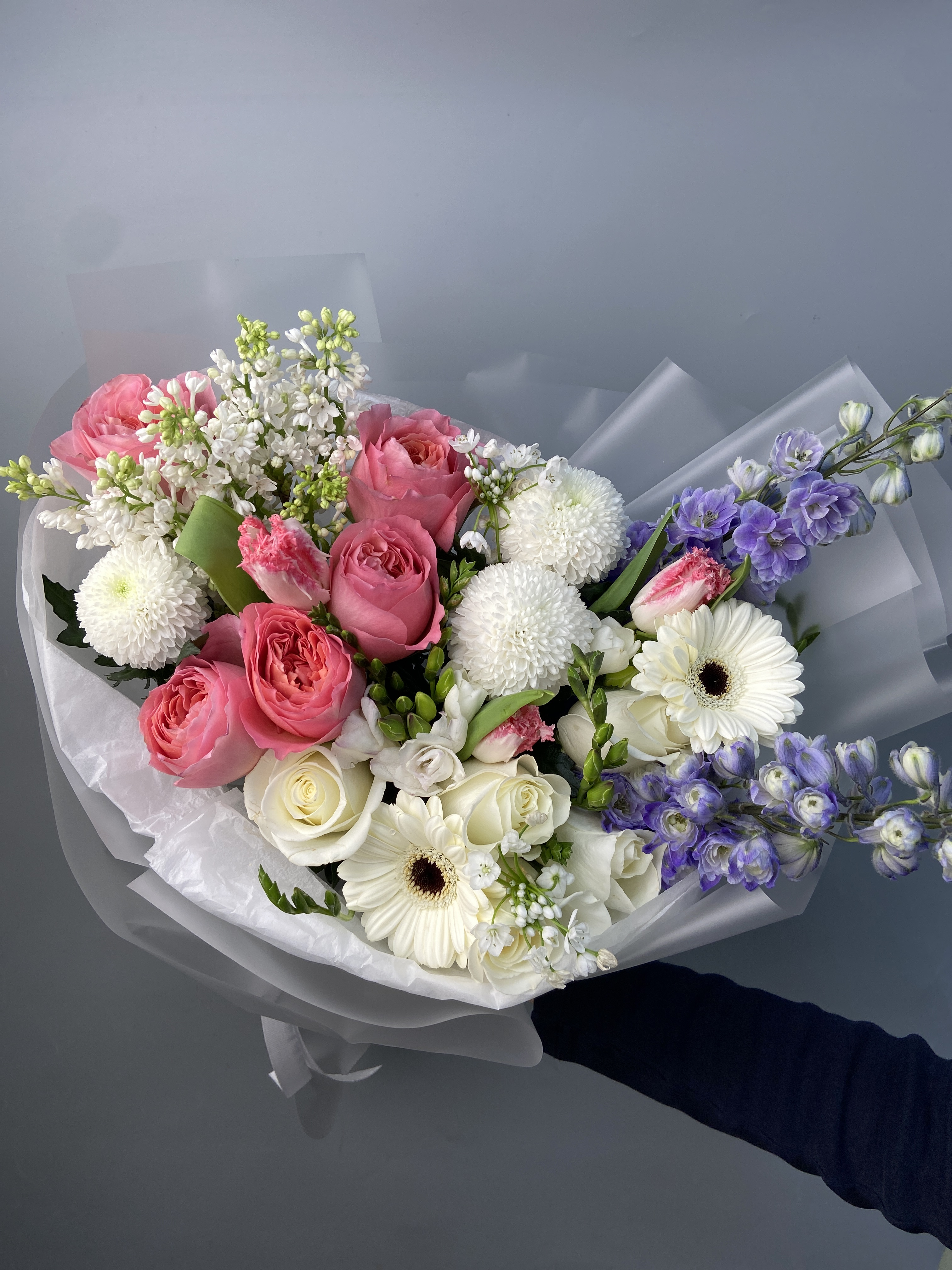 Собранный букет с доставкой по Астане