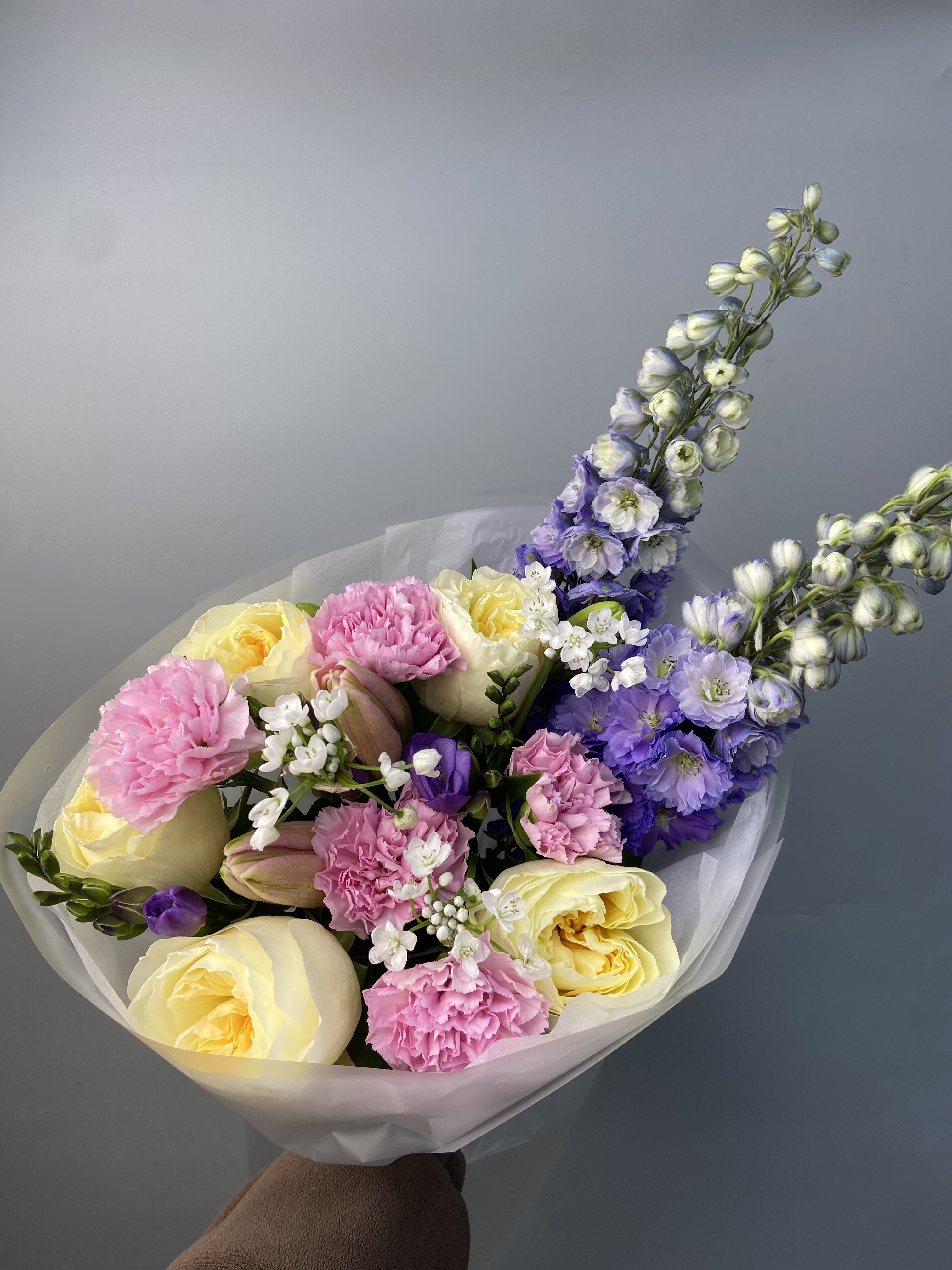 Собранный букет с доставкой по Астане