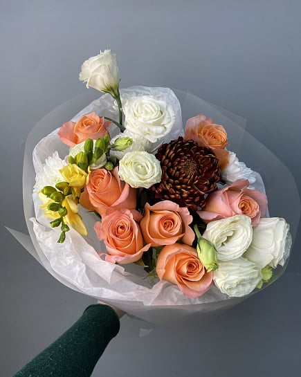 Собранный букет с доставкой по Астане