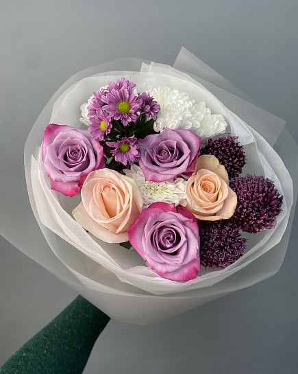 Собранный букет с доставкой по Астане