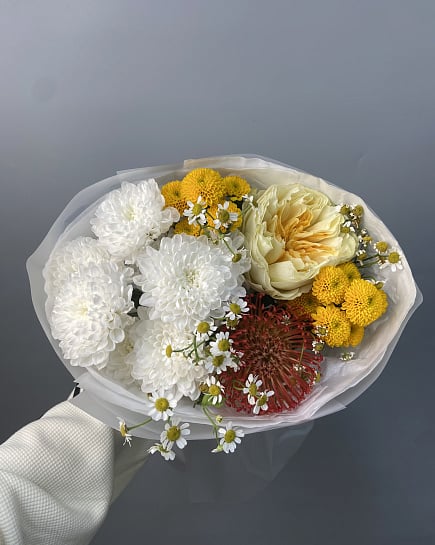 Собранный букет с доставкой по Астане