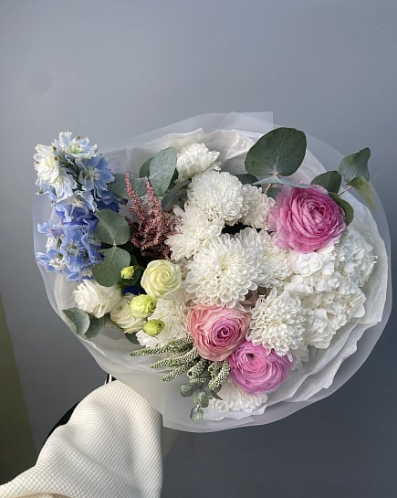 Собранный букет с доставкой по Астане