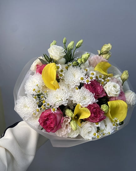 Собранный букет с доставкой по Астане