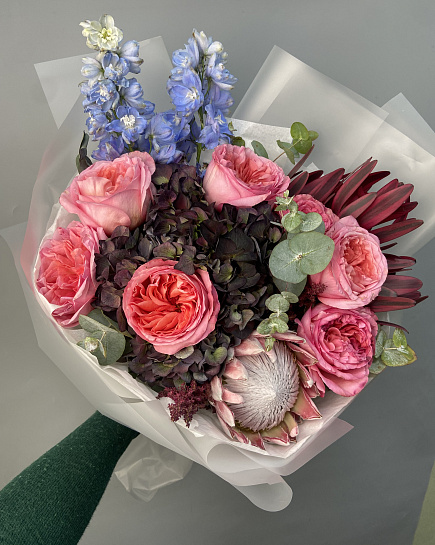 Собранный букет с доставкой по Астане
