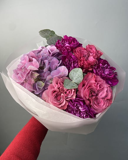 Собранный букет с доставкой по Астане