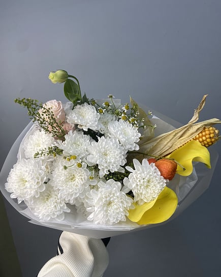 Собранный букет с доставкой по Астане