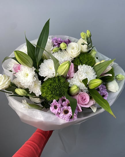 Собранный букет с доставкой по Астане