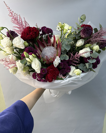 Собранный букет с доставкой по Астане