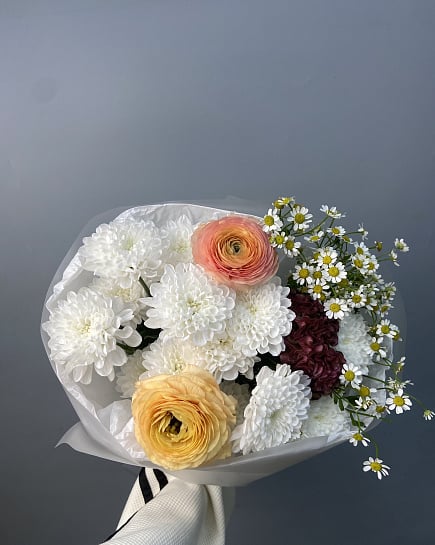 Собранный букет с доставкой по Астане