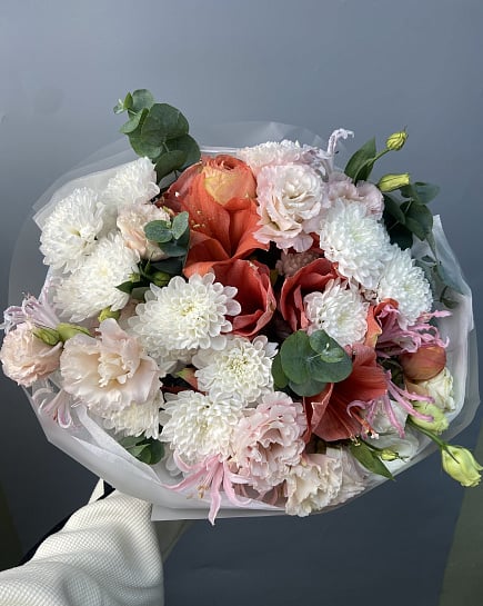 Собранный букет с доставкой по Астане