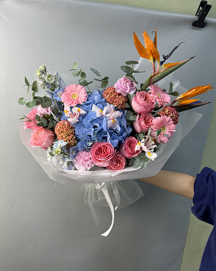 Собранный букет с доставкой по Астане